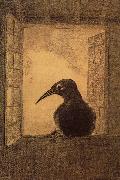 Odilon Redon The Raven painting